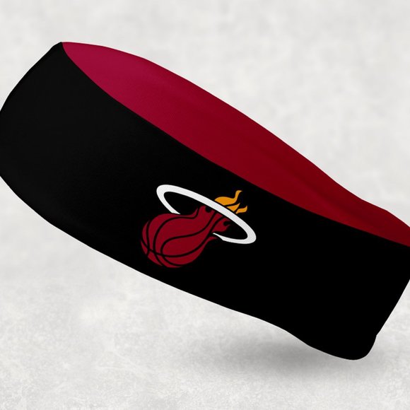 NEW - Reversible Miami Heat Headband - Picture 1 of 2